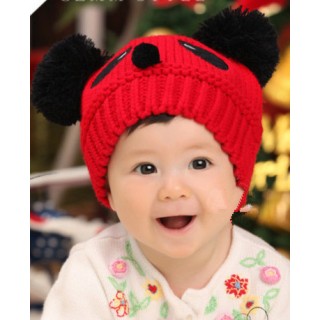 <最後現貨>PT874114【5折】<特>【童】韓版熊貓造型針織帽 毛帽-3色
