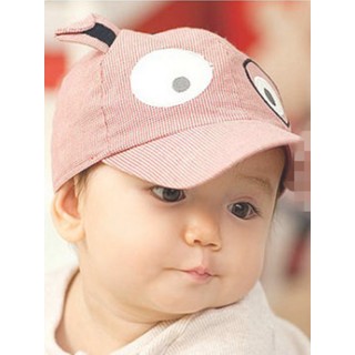 (最後現貨)PT90019 【5折】<特價>【兒童寶寶】 熊貓棉布鴨舌帽棒球帽-粉條